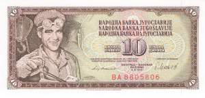 Jugoslawien p87b 10 Dinara 1981